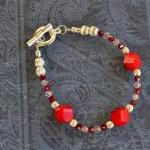 Red Gemstones And Swarovsk..